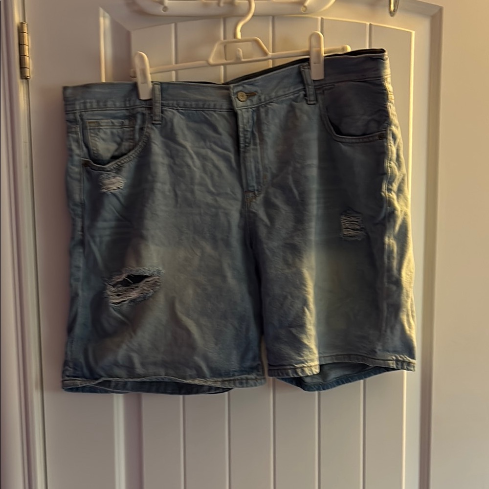 Old Navy Blue Jean Shorts Distressed Casual